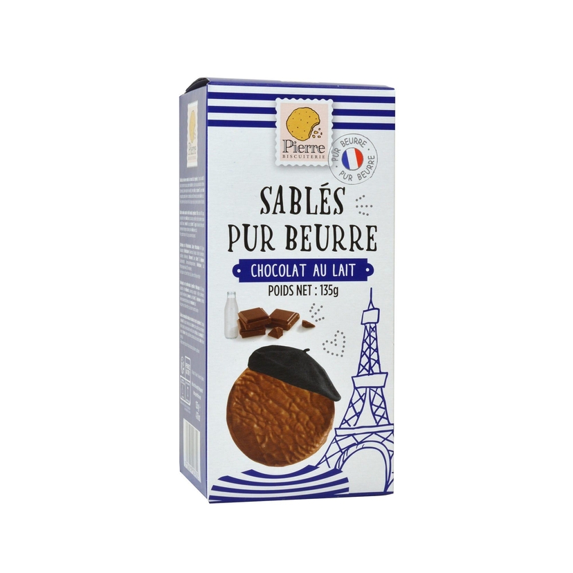 Butter Cookies Milk Chocolate Pierre Biscuiterie