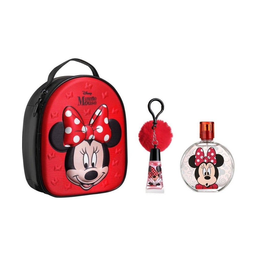 Minnie 3D Zip Case - Parfum+ Lip gloss with Pompom Charm