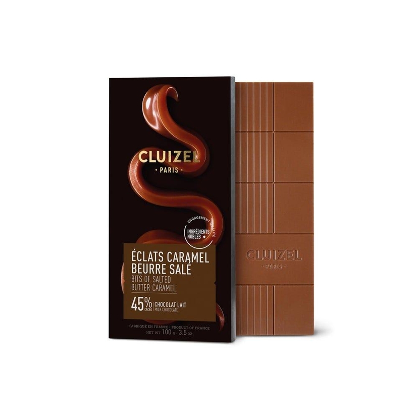 Tablette Gourmande Lait 45% éclats Caramel Au Beurre Salé