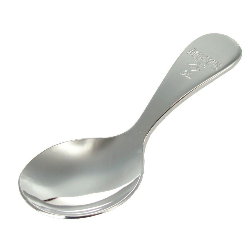 Tea Caddy Spoon, Round Shape Silver Plated