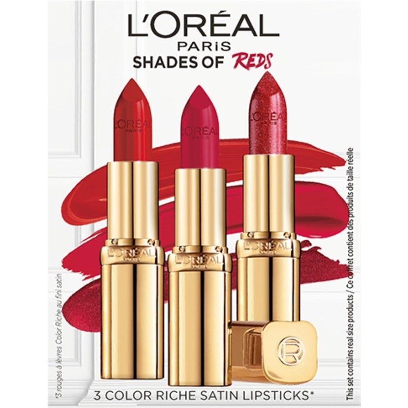 Coffret Trois Rouge à Lèvres Riche Satin